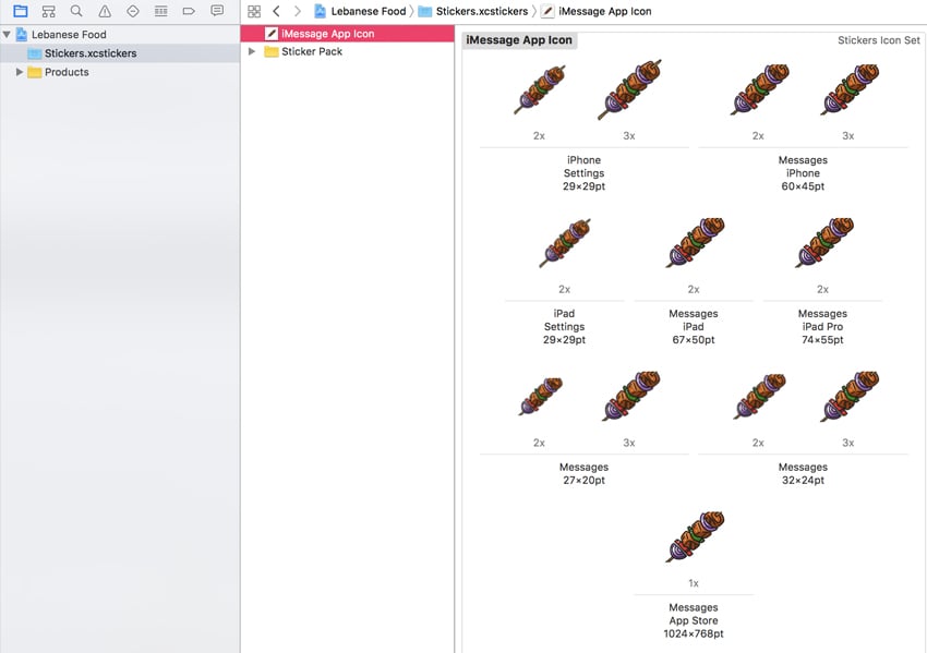 Xcode upload iMessage app