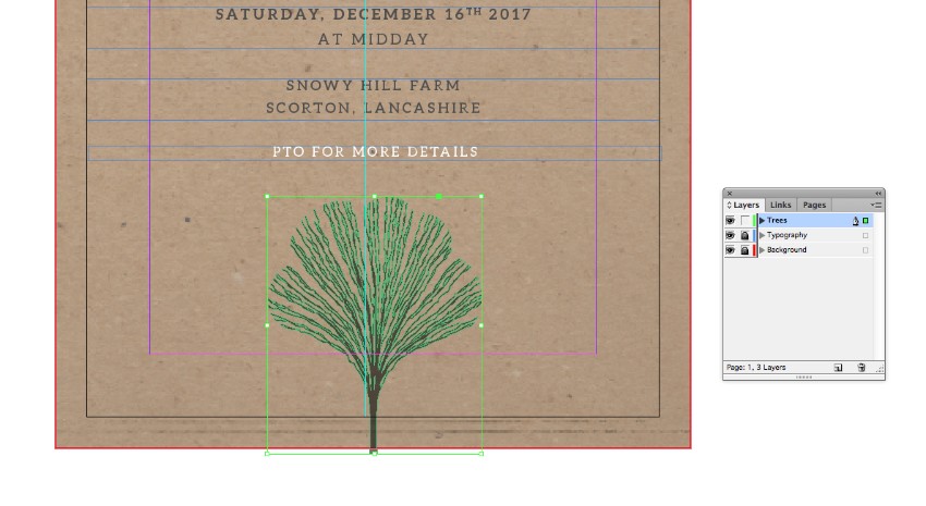 How to Create an Invite for a Winter Wedding in Adobe InDesign