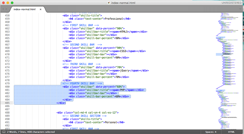 You can duplicate sections of HTML if you need to