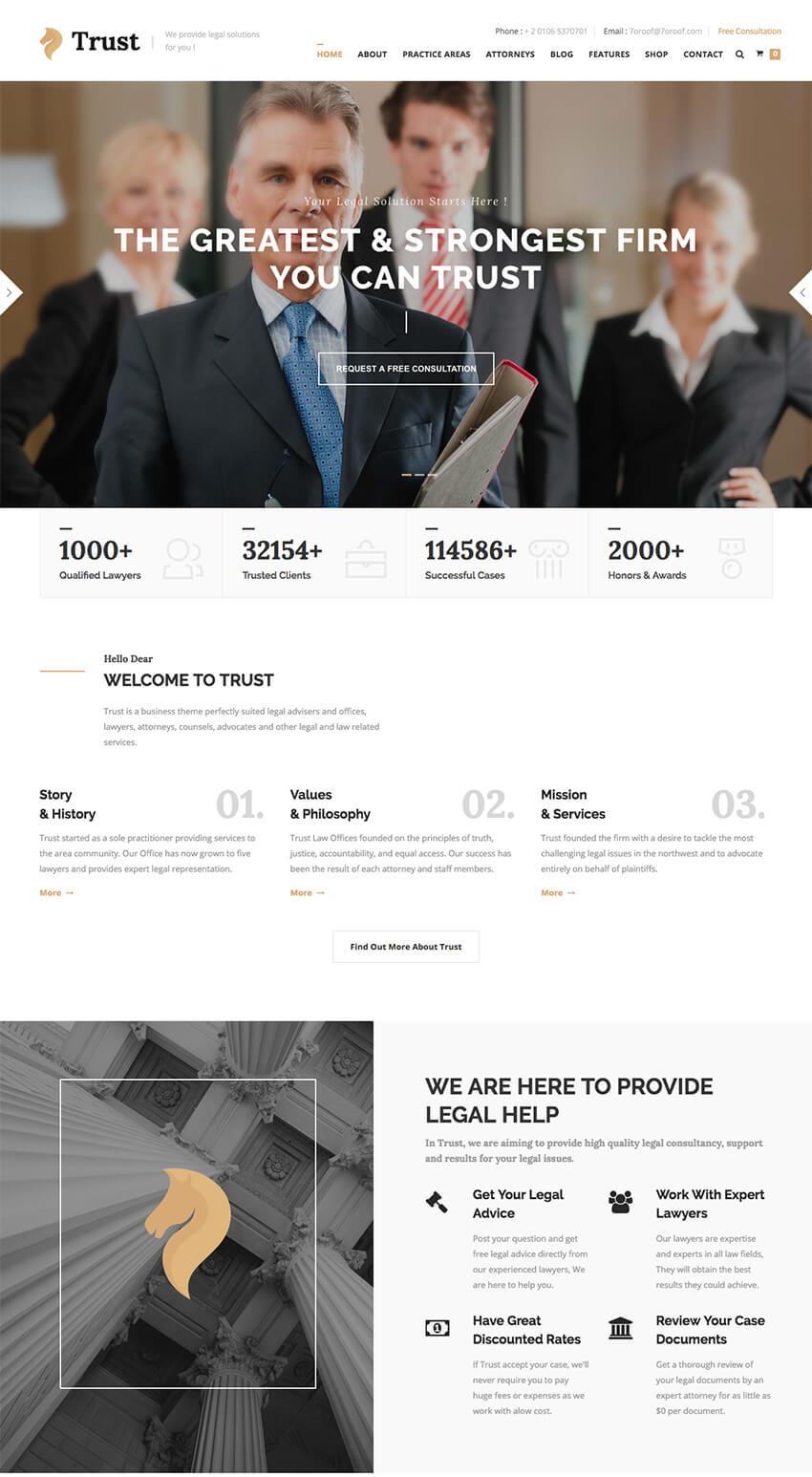 How to Design Law Firm Websites With Responsive HTML Templates | Envato ...