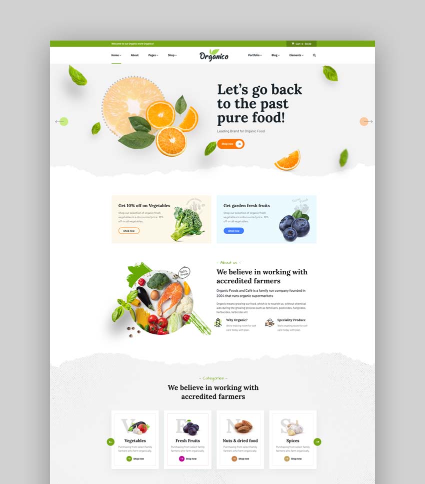 20 Food and Grocery Store WordPress Themes (Free and Premium) | Envato ...