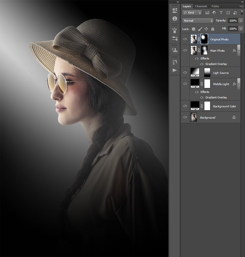 Creaing the layer mask and brushing into it