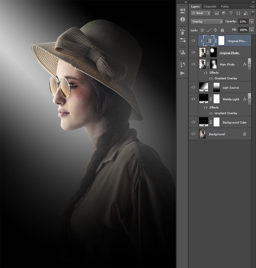 Changing the blending mode and opacity