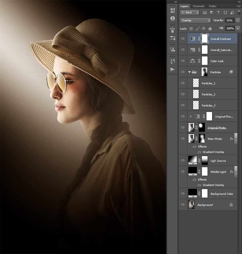 Changing blending mode and dropping opacity