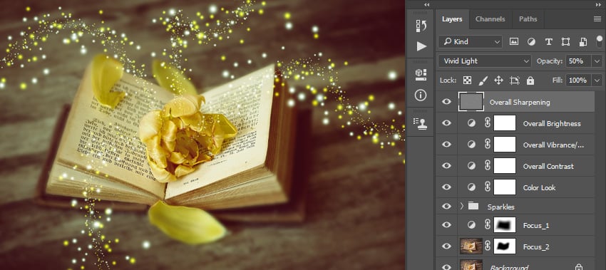 Changing blending mode and opacity