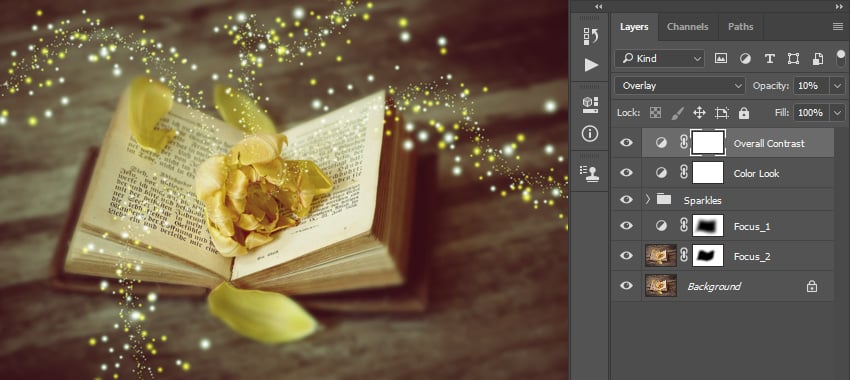 Changing blending mode and opacity