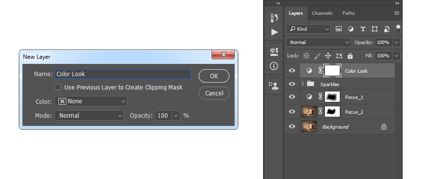 Creating new curves adjustment layer