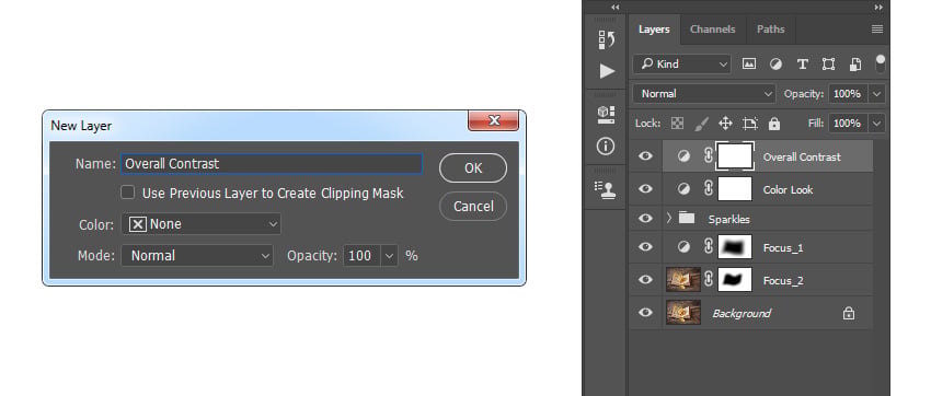 Creating new gradient map adjustment layer