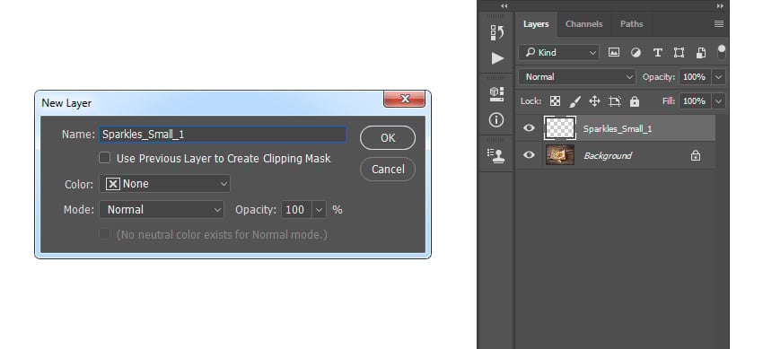 Creating new layer