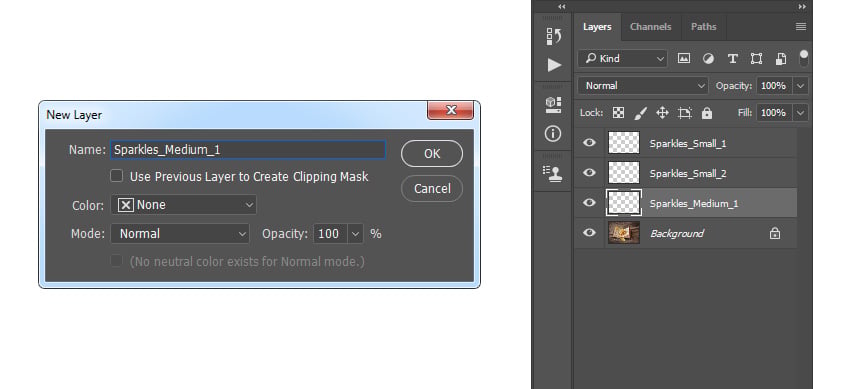Creating new layer