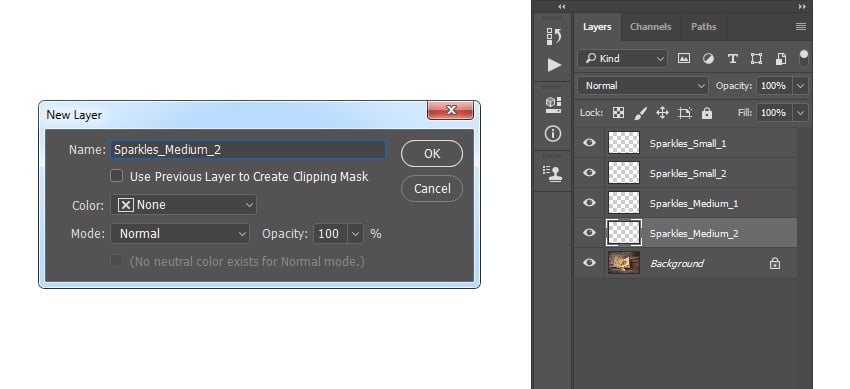 Creating new layer