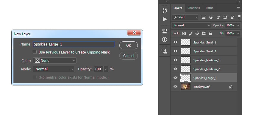 Creating new layer