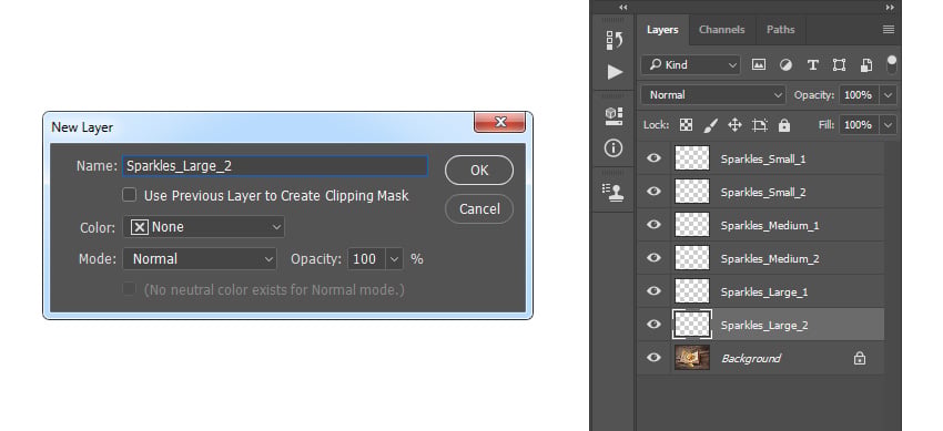Creating new layer