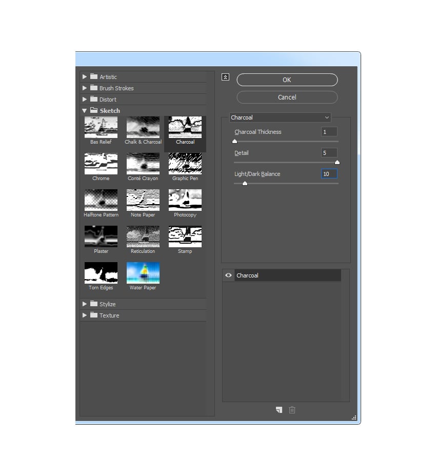 Adding charcoal filter