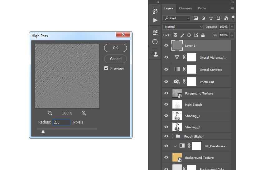 Adding high pass filter