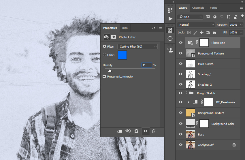Adjusting photo filter