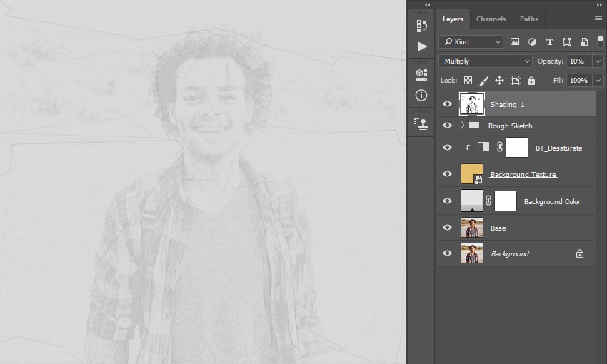 Changing blending mode and opacity