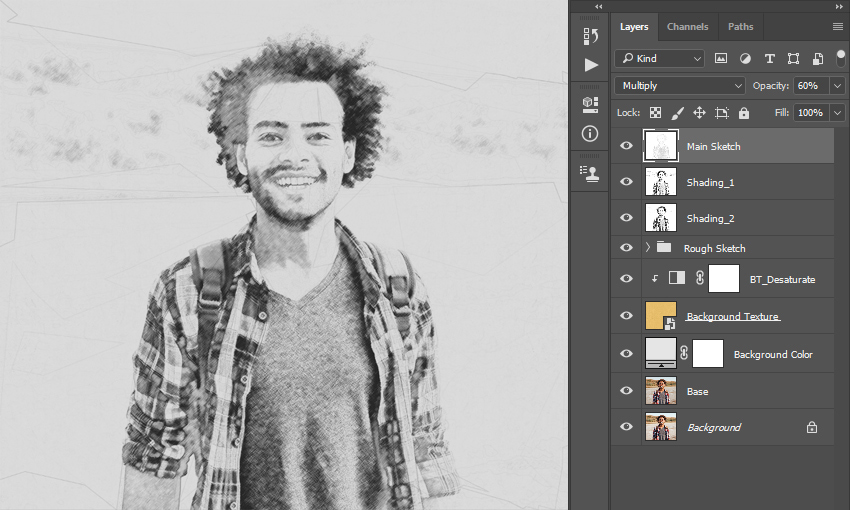 Changing blending mode and opacity
