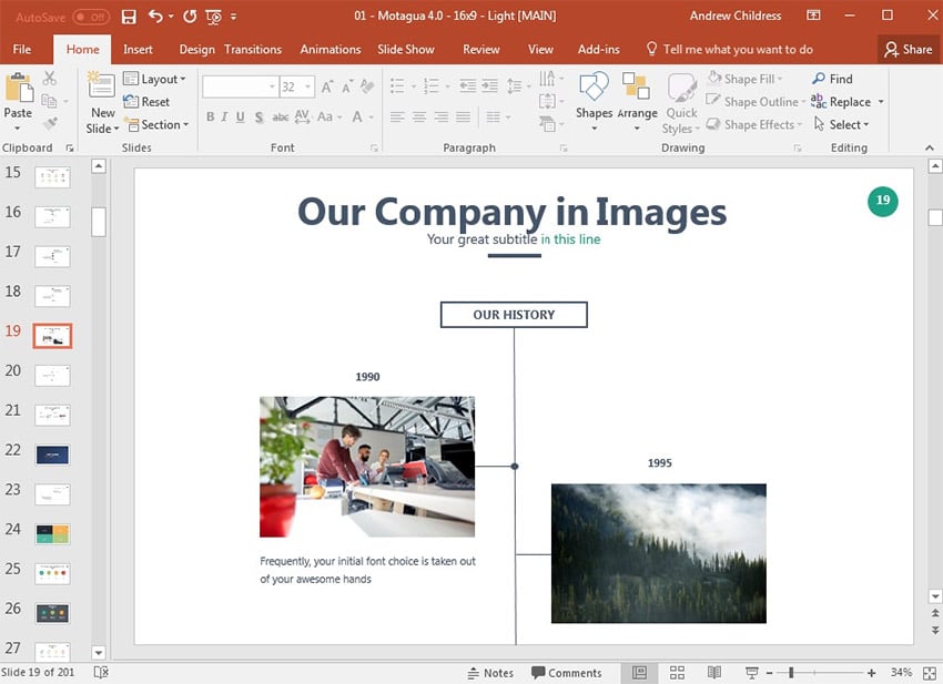 Image TImeline in PowerPoint