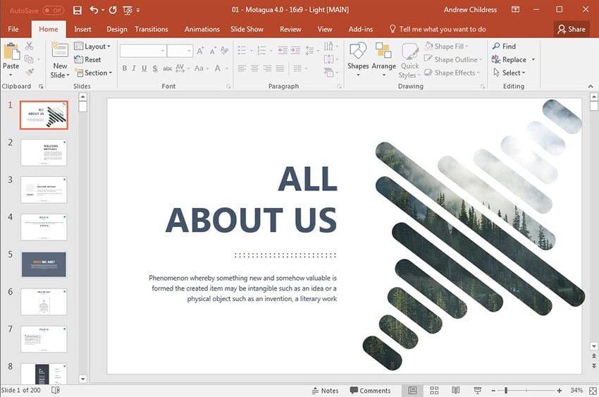 Motagua PowerPoint theme