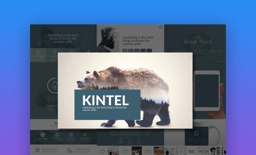 Kintel Modern Portfolio PowerPoint