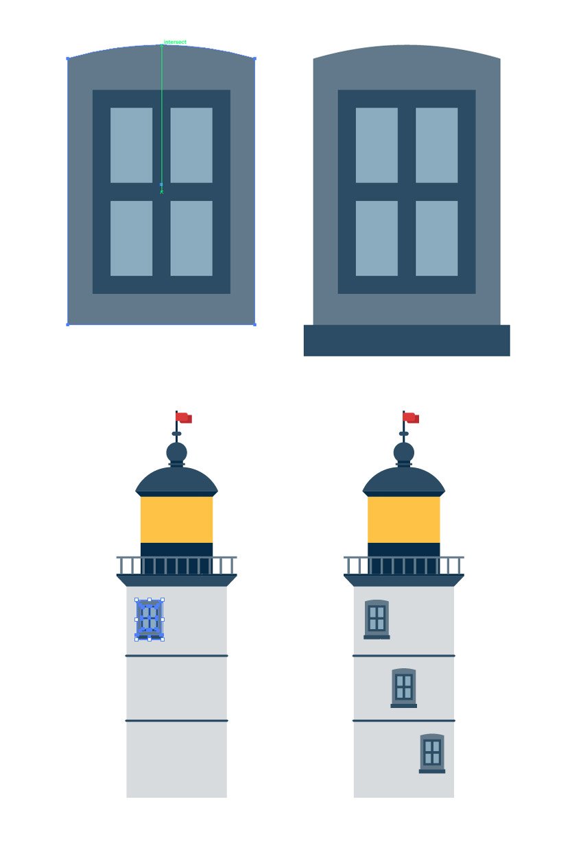 How To Create A Lighthouse In Adobe Illustrator Envato Tuts