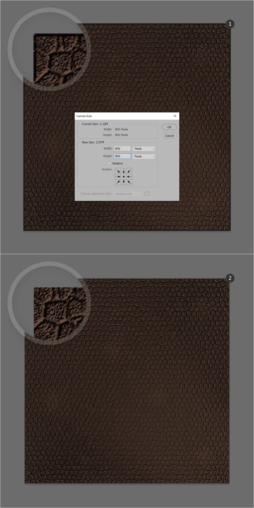 leather texture trim
