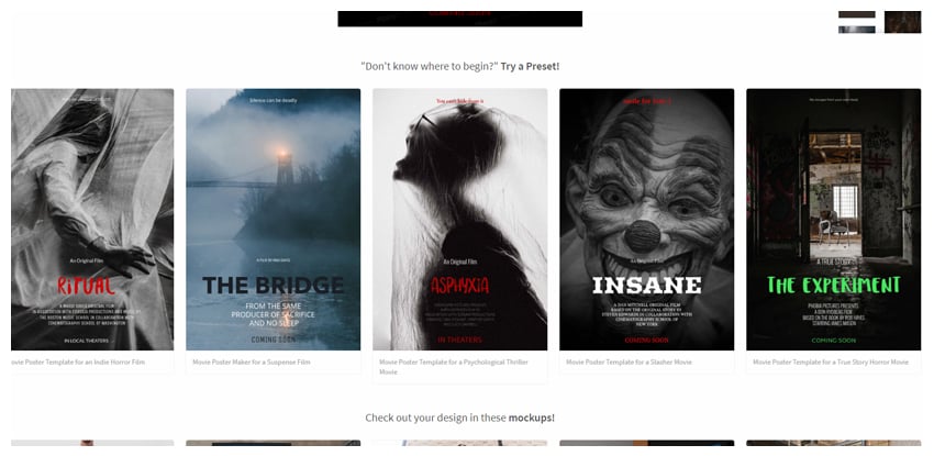 horror presets