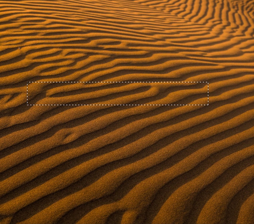 Selecting a part of the desert picture