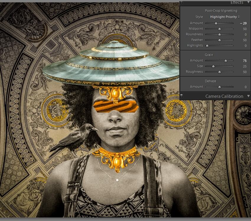Adding a vignette to the picture