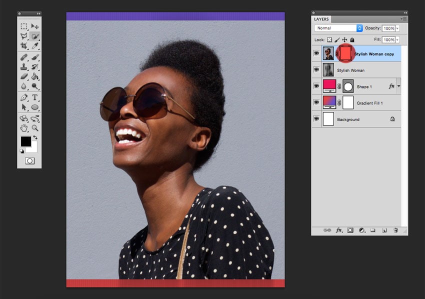 Add a layer mask 