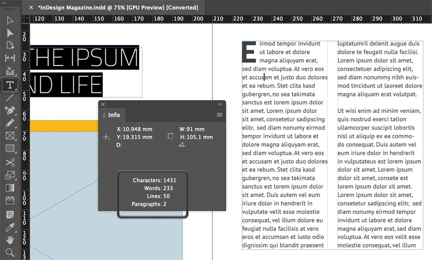 How to Find Word Count in InDesign | Envato Tuts+