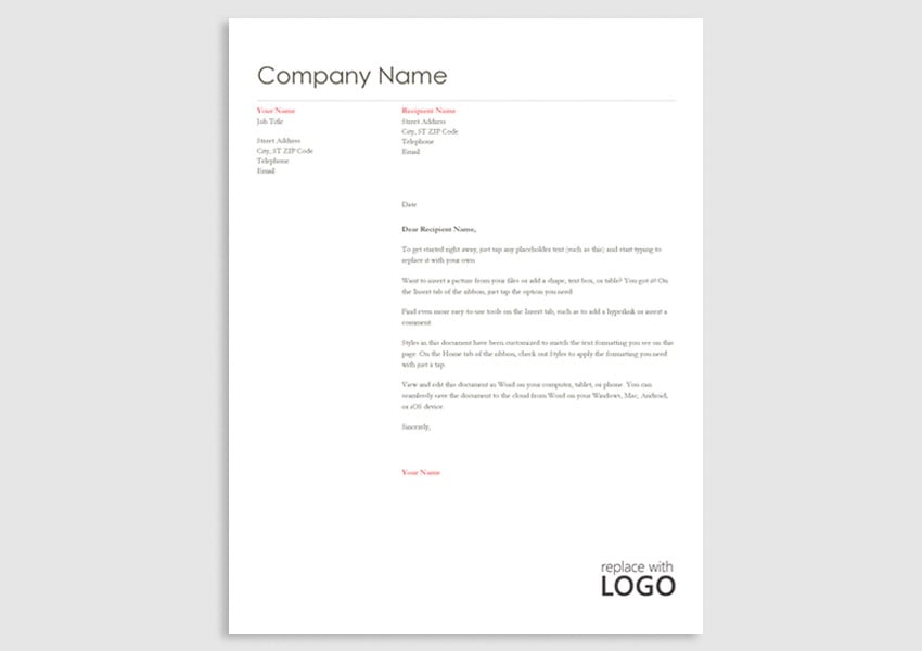 24 Best Free MS Word Google Docs Stationery Templates Printable
