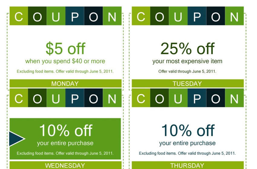 20 Best Free Printable Coupon Templates for Microsoft Word to Download ...