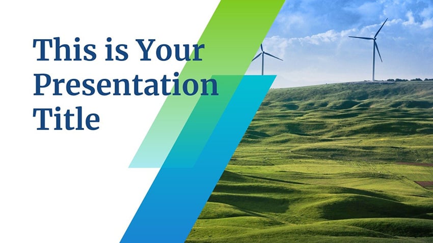 18 Best Free Blue Green (Eco Friendly) PowerPoint PPT Templates for