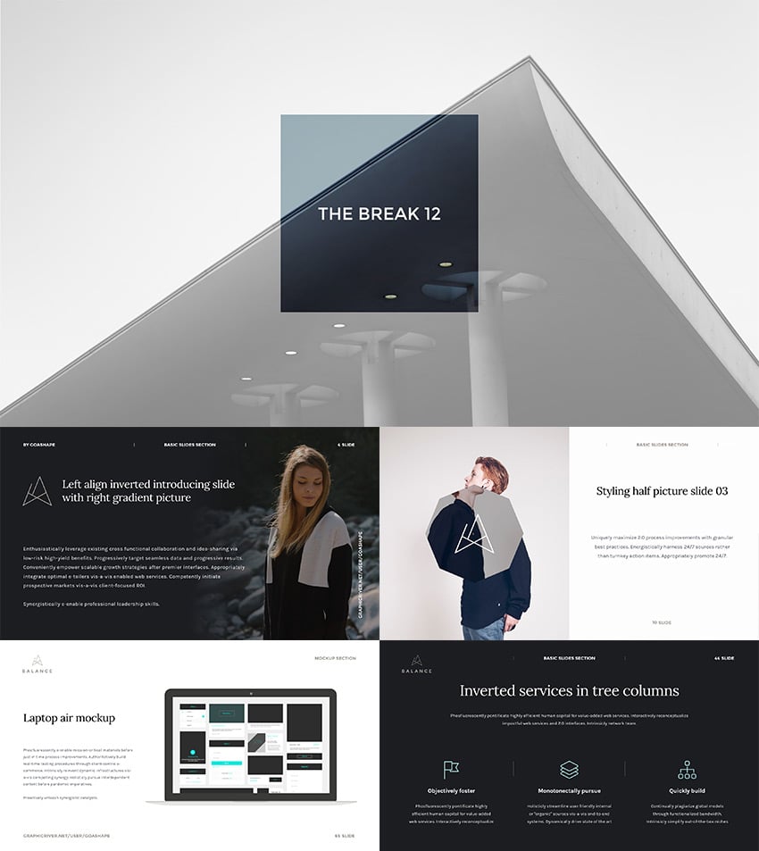 Balance Modern PowerPoint Presentation Idea Design