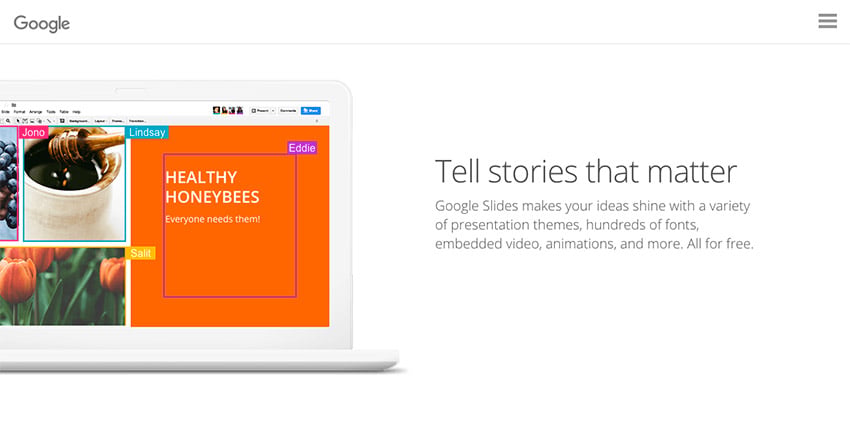 Google Slides Presentation Software