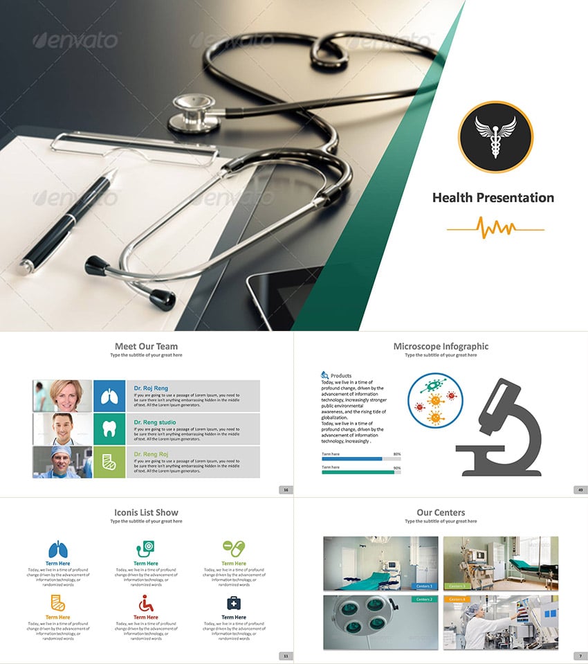 Health PPT Template Design