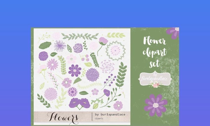 Clip Art for Word - Flower Set