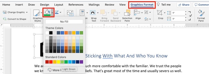 Microsoft clip art - change icon color
