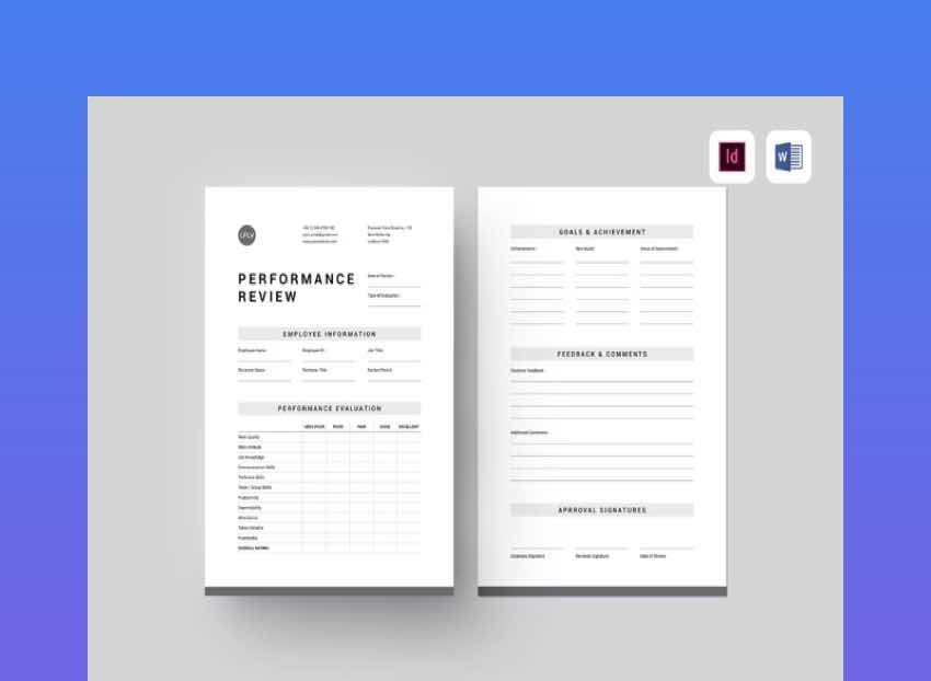 20 Best Free Employee Evaluation Form Templates in Word Format 2025 ...