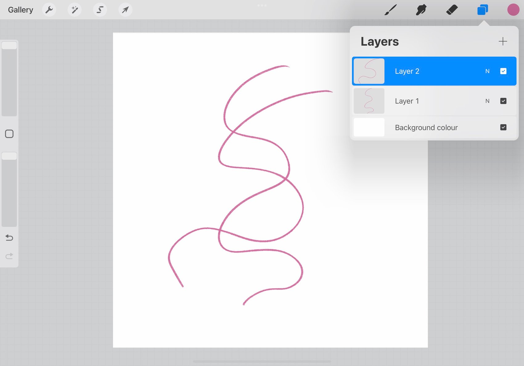 the pink lines are now drawn on separate layers
