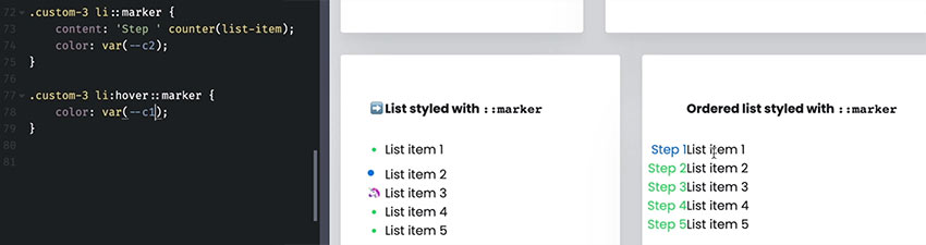 Next-Level List Bullets With CSS ::marker | Envato Tuts+