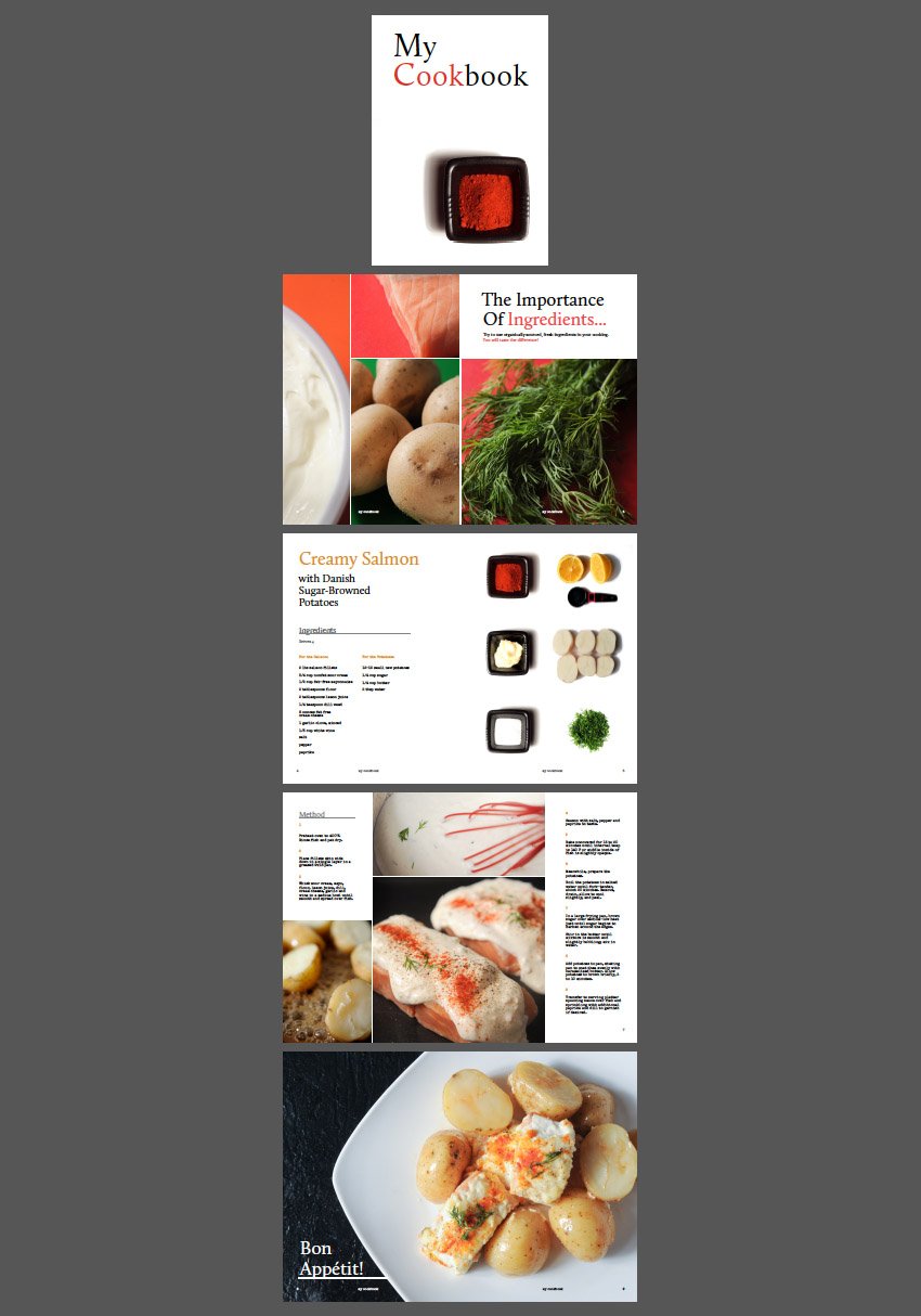 Design Striking Layouts for Your Own Cookery Book Using InDesign ...