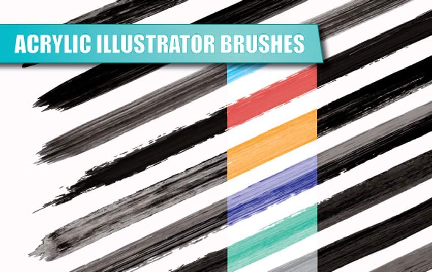 Una enorme compilación de 40 pinceles gratuitos de Illustrator Envato