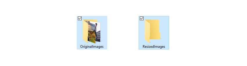 Creating Folder to Resize Images in Photoshop