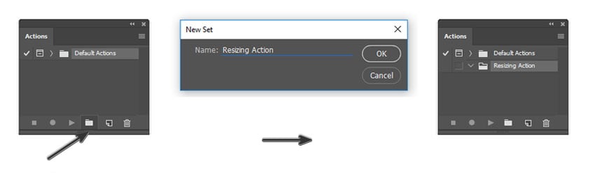 Creating a New Action Set