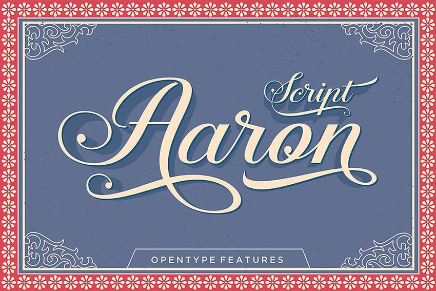 Aaron Script Font