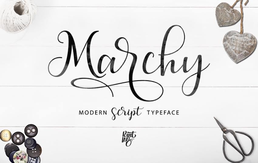 Marchy Script Font