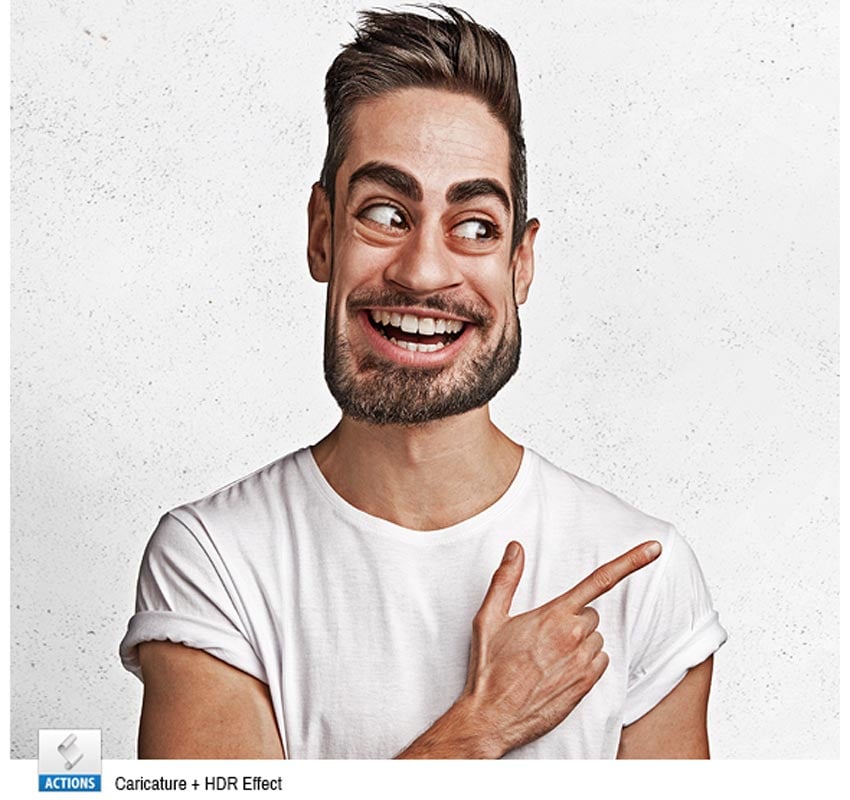 Caricature Maker Photoshop Actions 